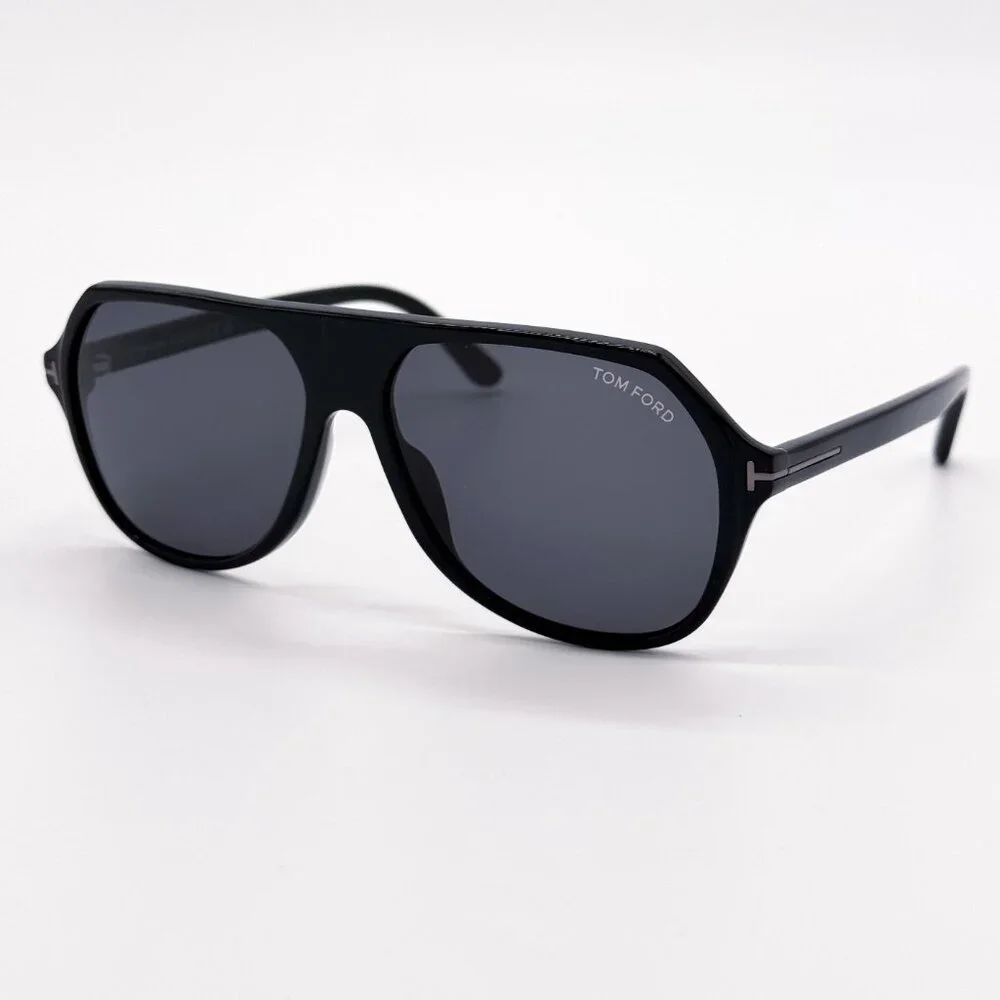 NEW TOM FORD HAYES TF934-N 01A MEN SUNGLASSES FT0934-N/S BLACK